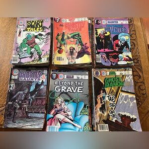 Vintage lot of 64 Charlton Comics Book Collection - Assorted titles 1975-1983